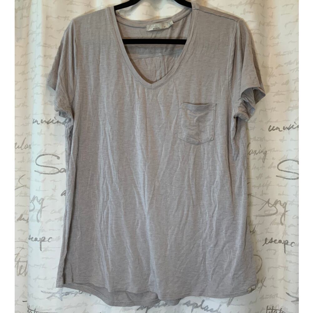 prAna Women's XL Gray Modal Short Sleeve Tee Shirt Gorpcore Granola Girl